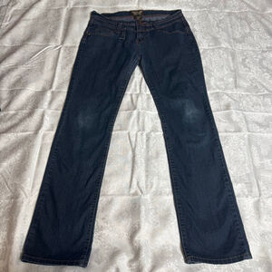Women's NEESO JEANS Blue Boot Cut Jeans with Pink Stitching, Juniors 9/10